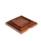 Calla Slatted Serving Tray — Set of 3 — view 3