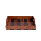 Calista Slatted Serving Tray — Set of 3 — view 3