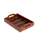 Calista Slatted Serving Tray — Set of 3 — view 4