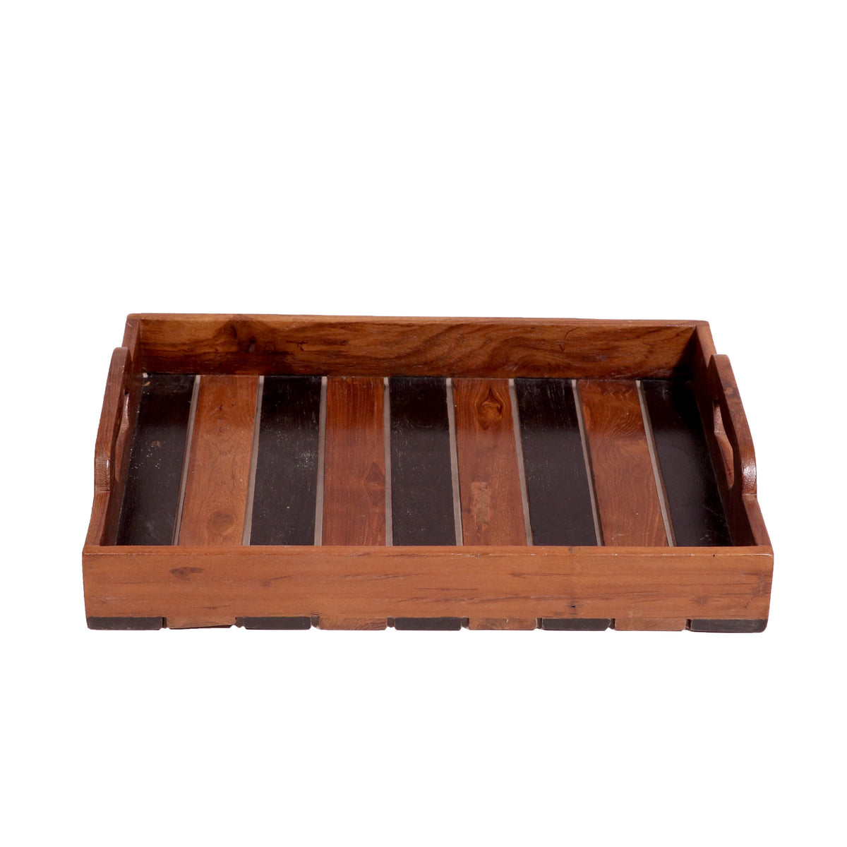 Calista Slatted Serving Tray — Set of 3 — view 5