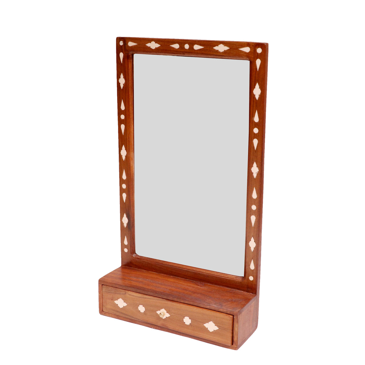 Sora Inlay Rustic Wall Mirror — view 2