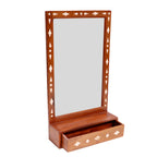 Sora Inlay Rustic Wall Mirror — view 1
