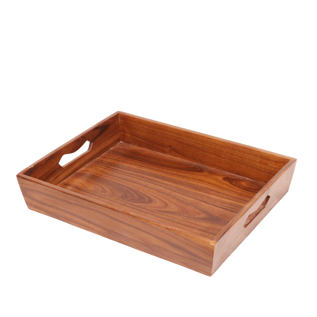 Briar Solid Wood Serving Tray — Set of 3 — view 7