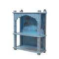 Amara Distressed Blue Wall Shelf — view 1