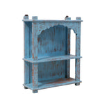 Amara Distressed Blue Wall Shelf — view 2