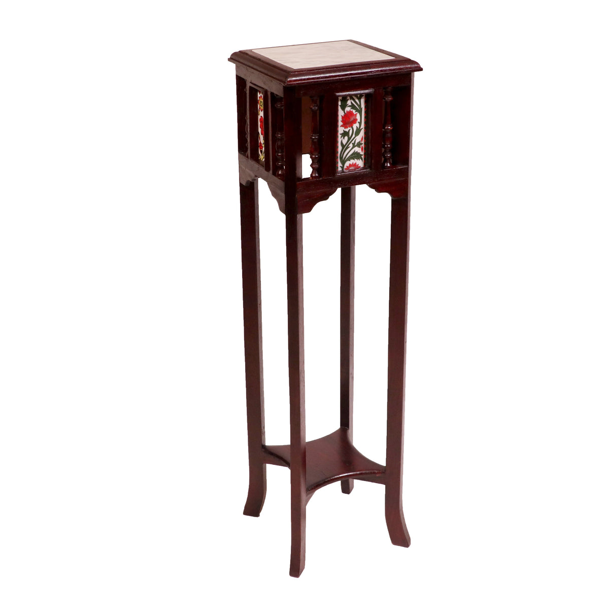Nola Marble Tiled Side Table — view 4
