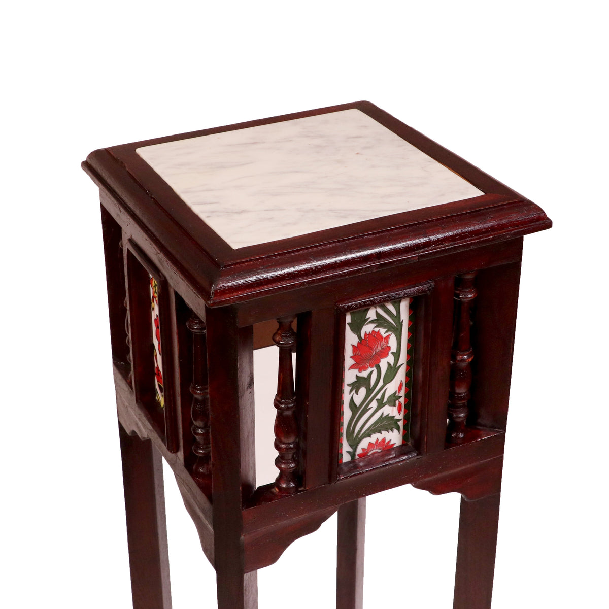 Nola Marble Tiled Side Table — view 5