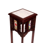 Nola Marble Tiled Side Table — view 9