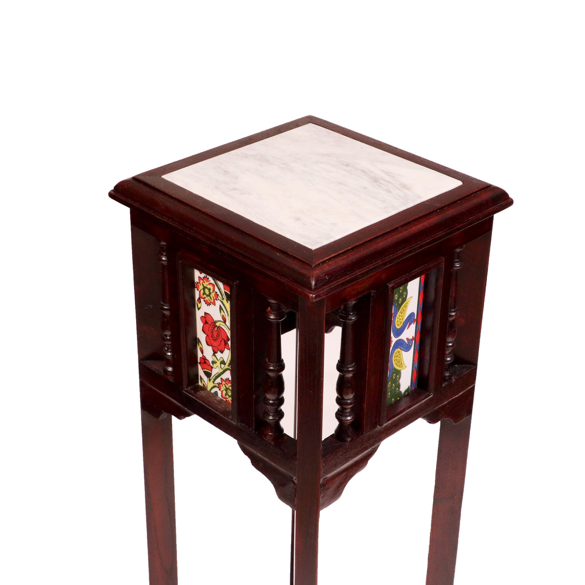 Nola Marble Tiled Side Table — view 9