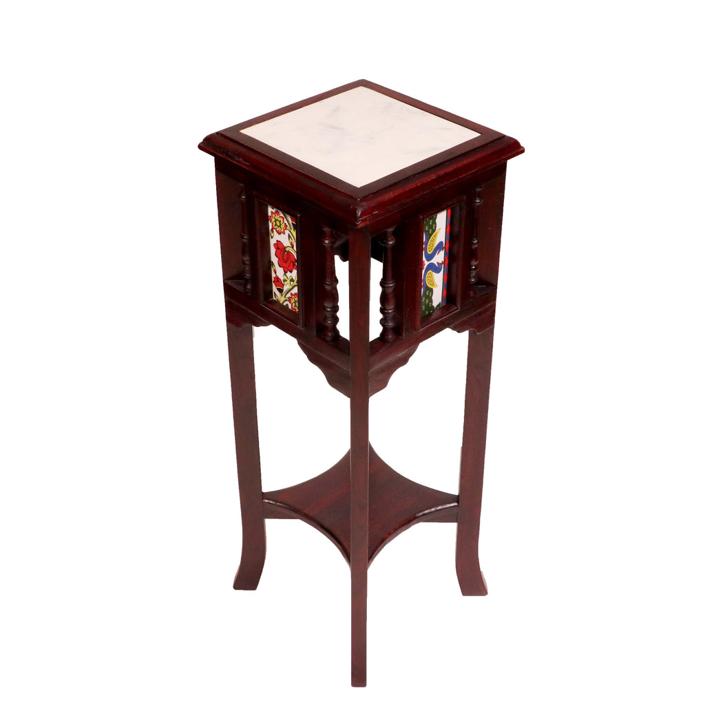 Nola Marble Tiled Side Table — view 13