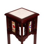 Nola Marble Tiled Side Table — view 14