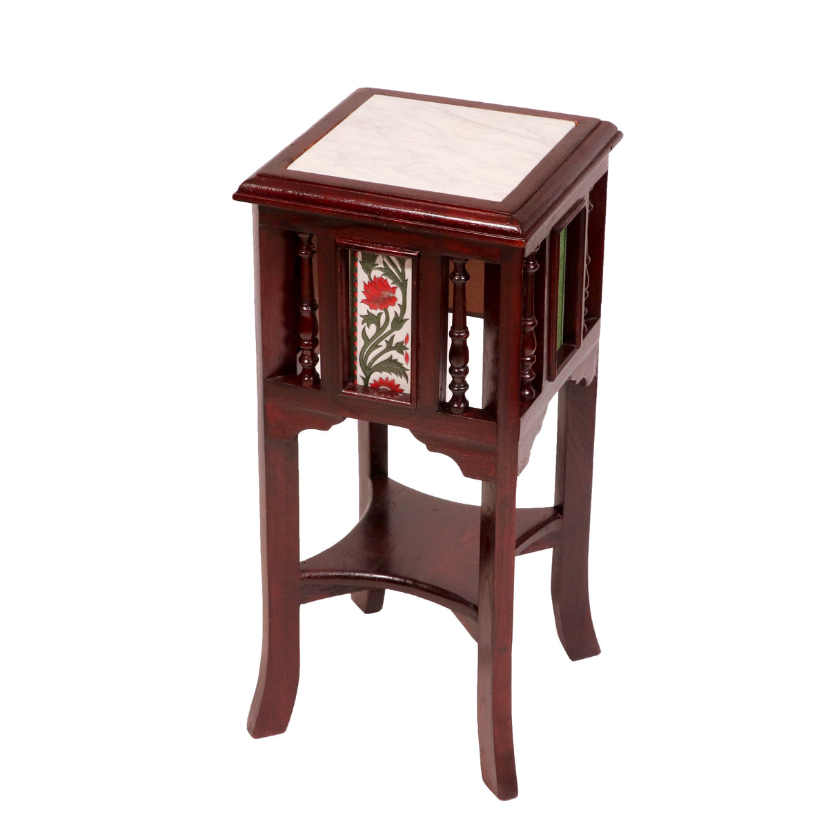 Nola Marble Tiled Side Table — view 17