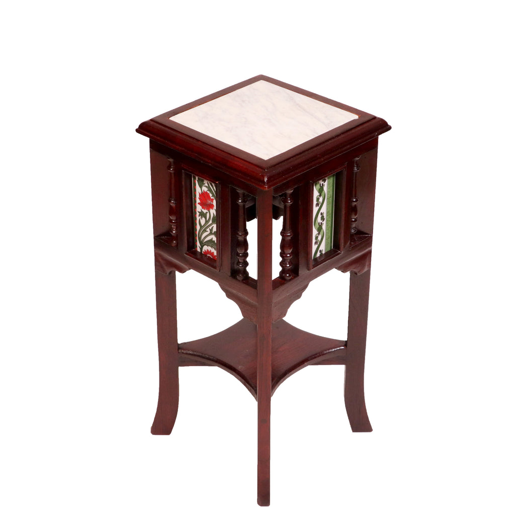 Nola Marble Tiled Side Table — view 18