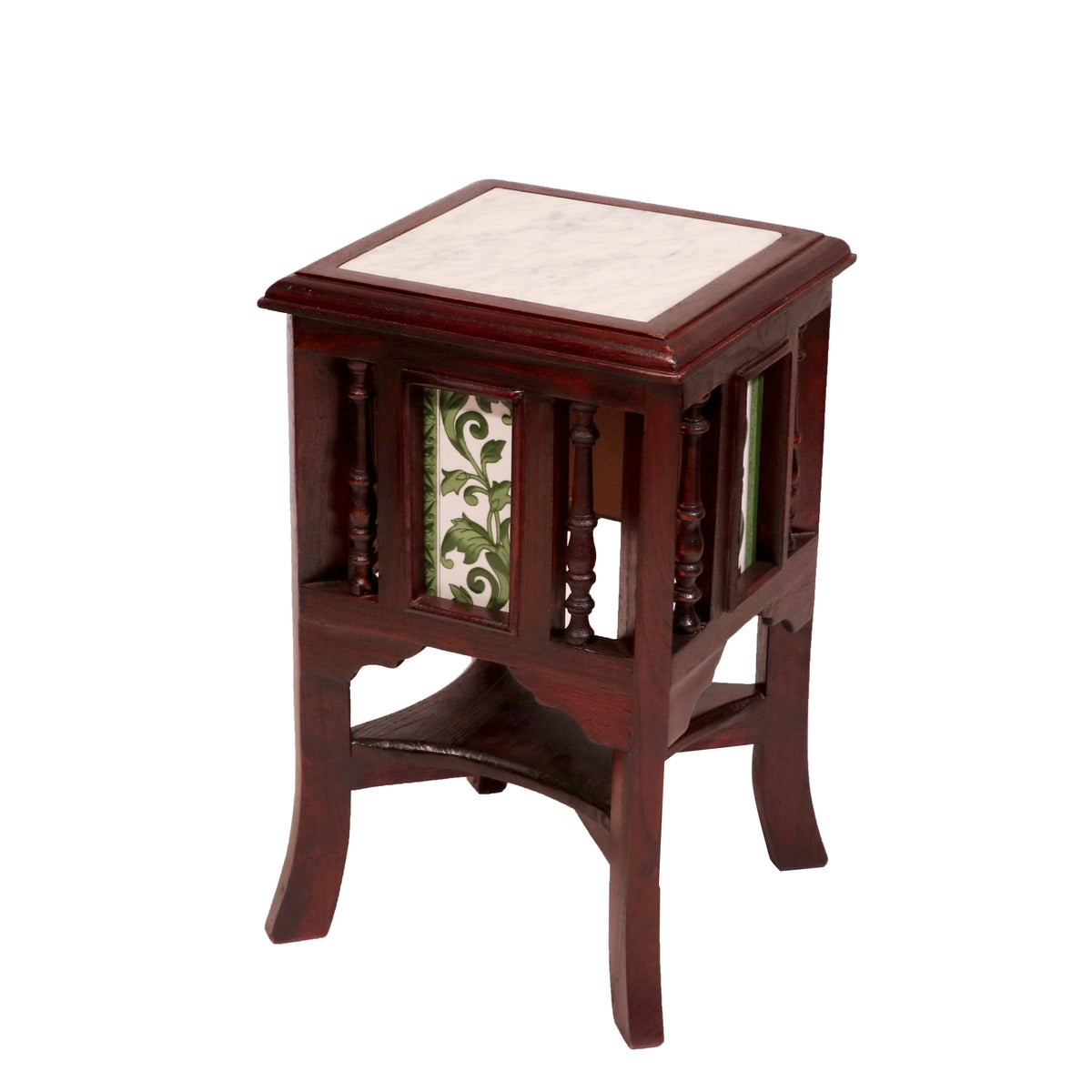 Nola Marble Tiled Side Table — view 21