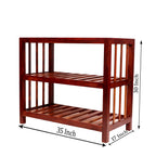 Evora Solid Wood Storage Rack — view 3