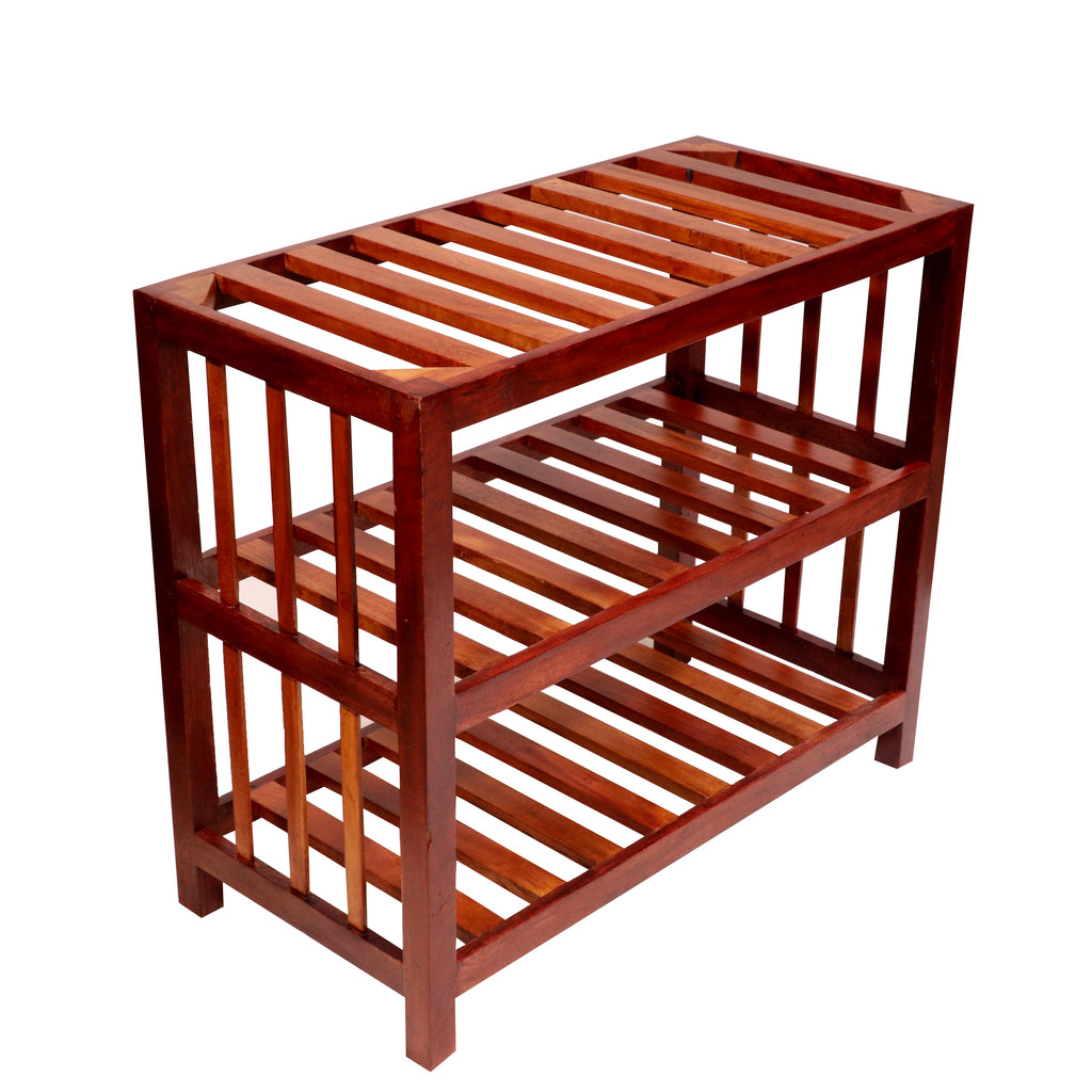 Evora Solid Wood Storage Rack — view 1