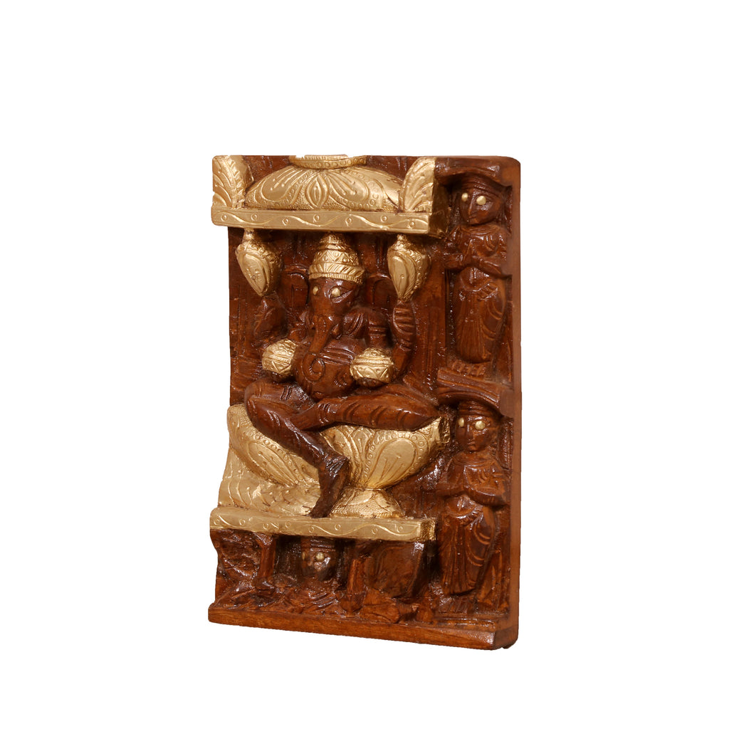 Vera Carved Panelled Home Temple — view 2