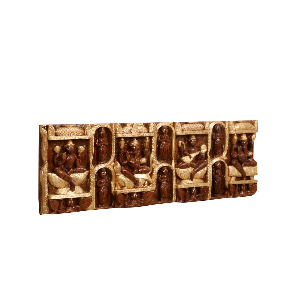 Thea Carved Panelled Home Temple — view 3