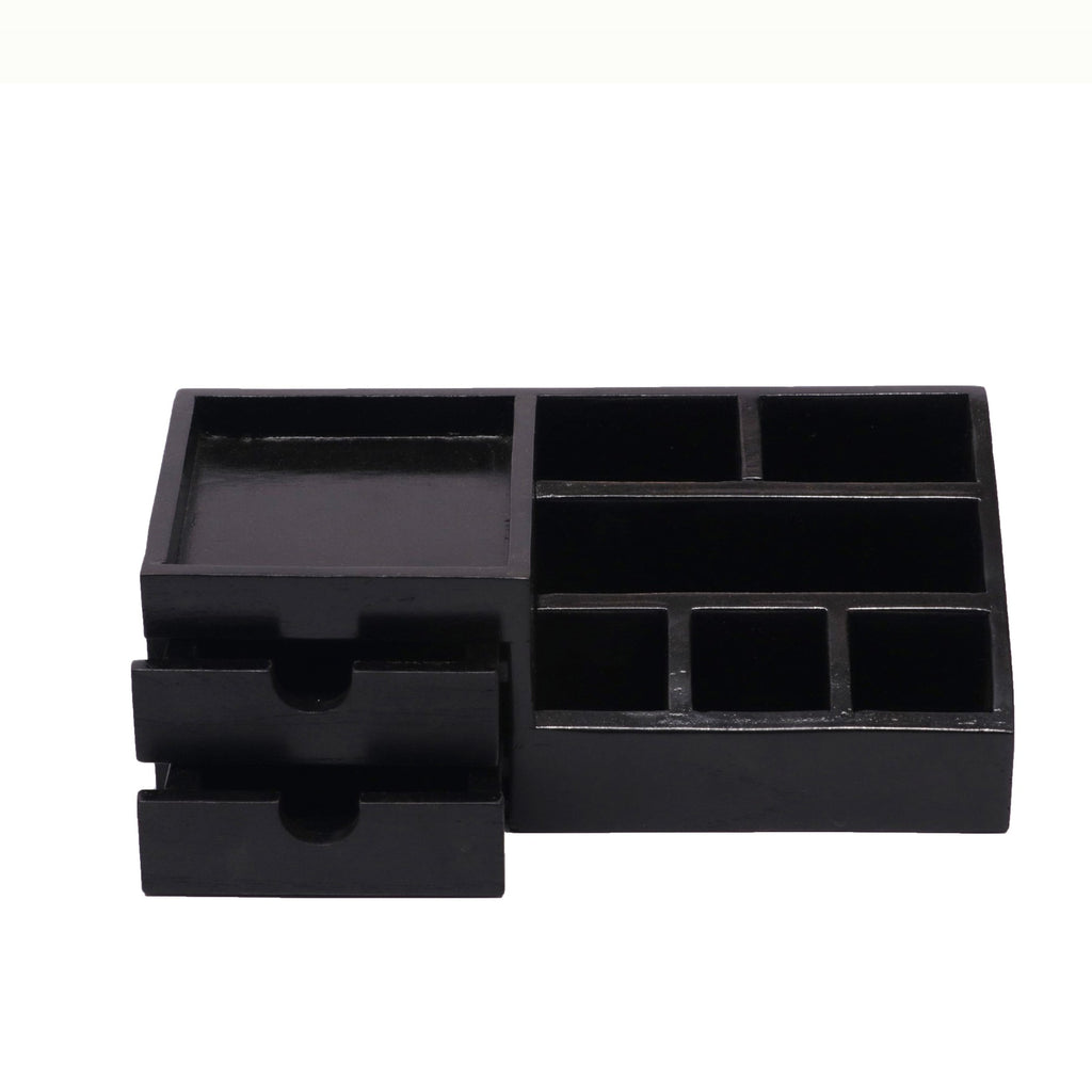 Reeve Solid Wood 7 Compartment Desk Organizer - Dark - product image 5
