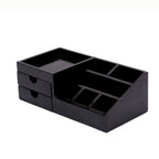 Reeve Solid Wood 7 Compartment Desk Organizer - Dark - product image 1