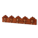 Bellamy Solid Wood 5-Hook Wall Rack — view 2