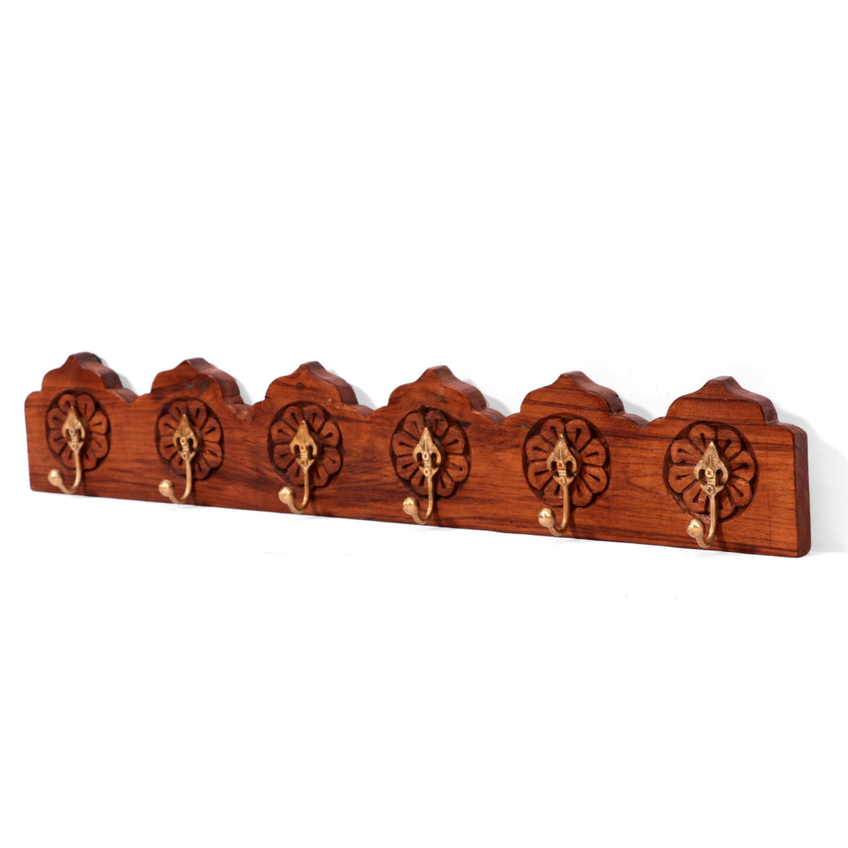 Arlo Solid Wood 6-Hook Wall Rack — view 2