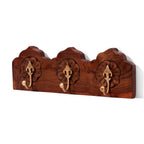 Cora Solid Wood 3-Hook Wall Rack — view 2