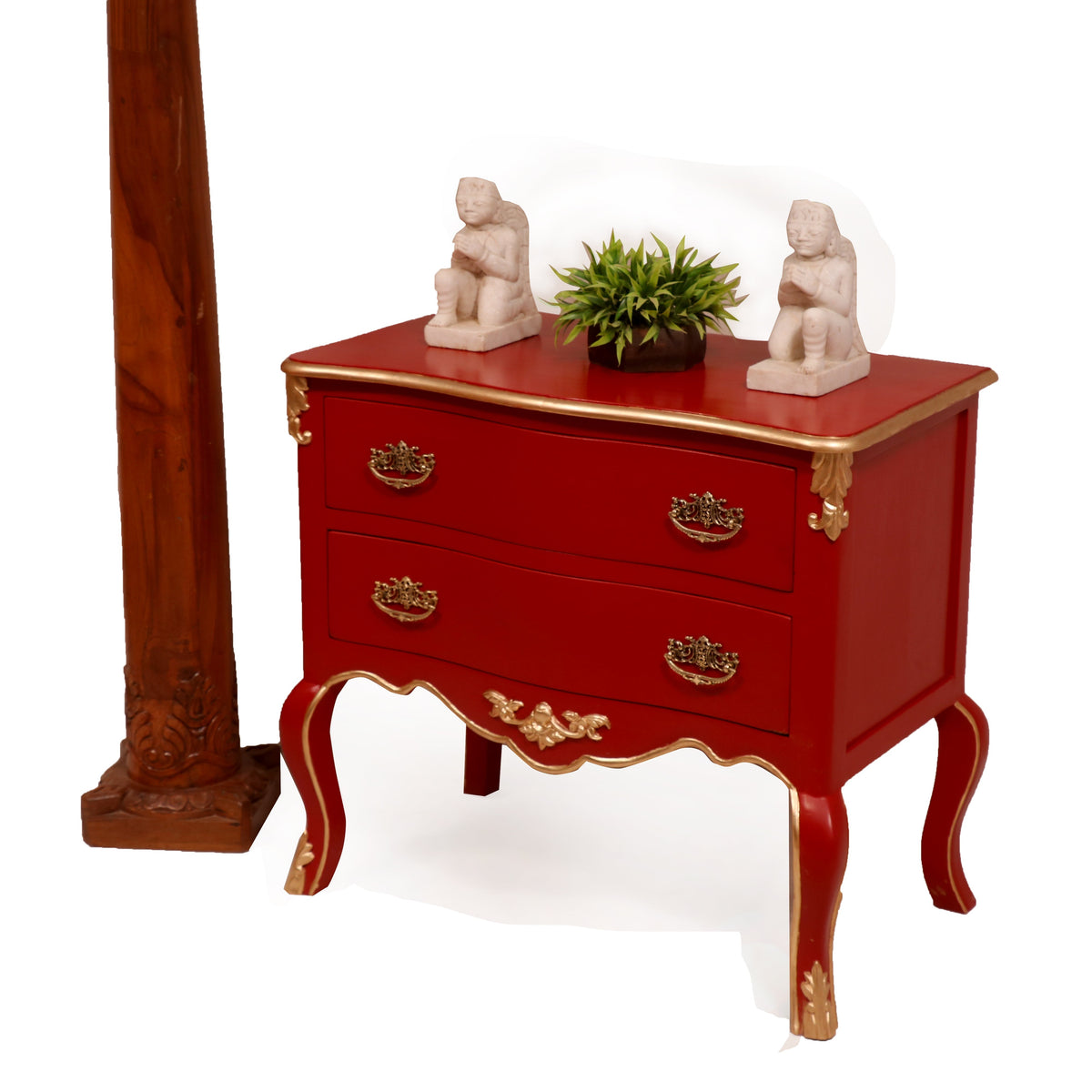 Fiora Red Drawer Chest — view 2