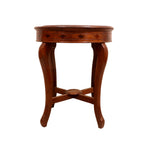 Solana Inlay Round Side Table — view 2