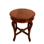 Solana Inlay Round Side Table — view 3