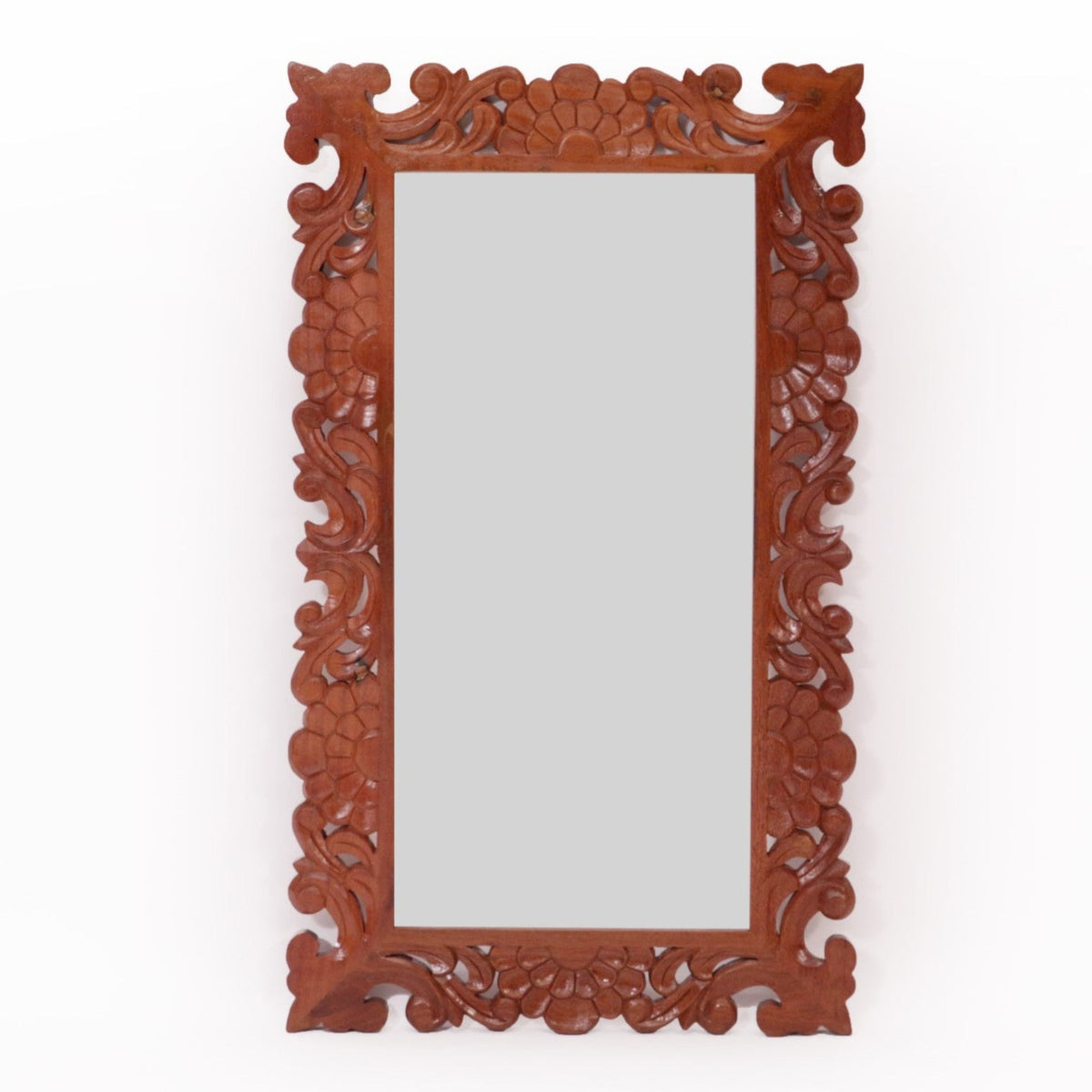 Etta Floral Carved Wall Mirror — view 2