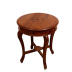 Solana Inlay Round Side Table — view 1