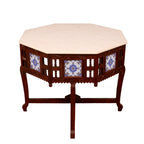 Seren Round White Side Table — view 4