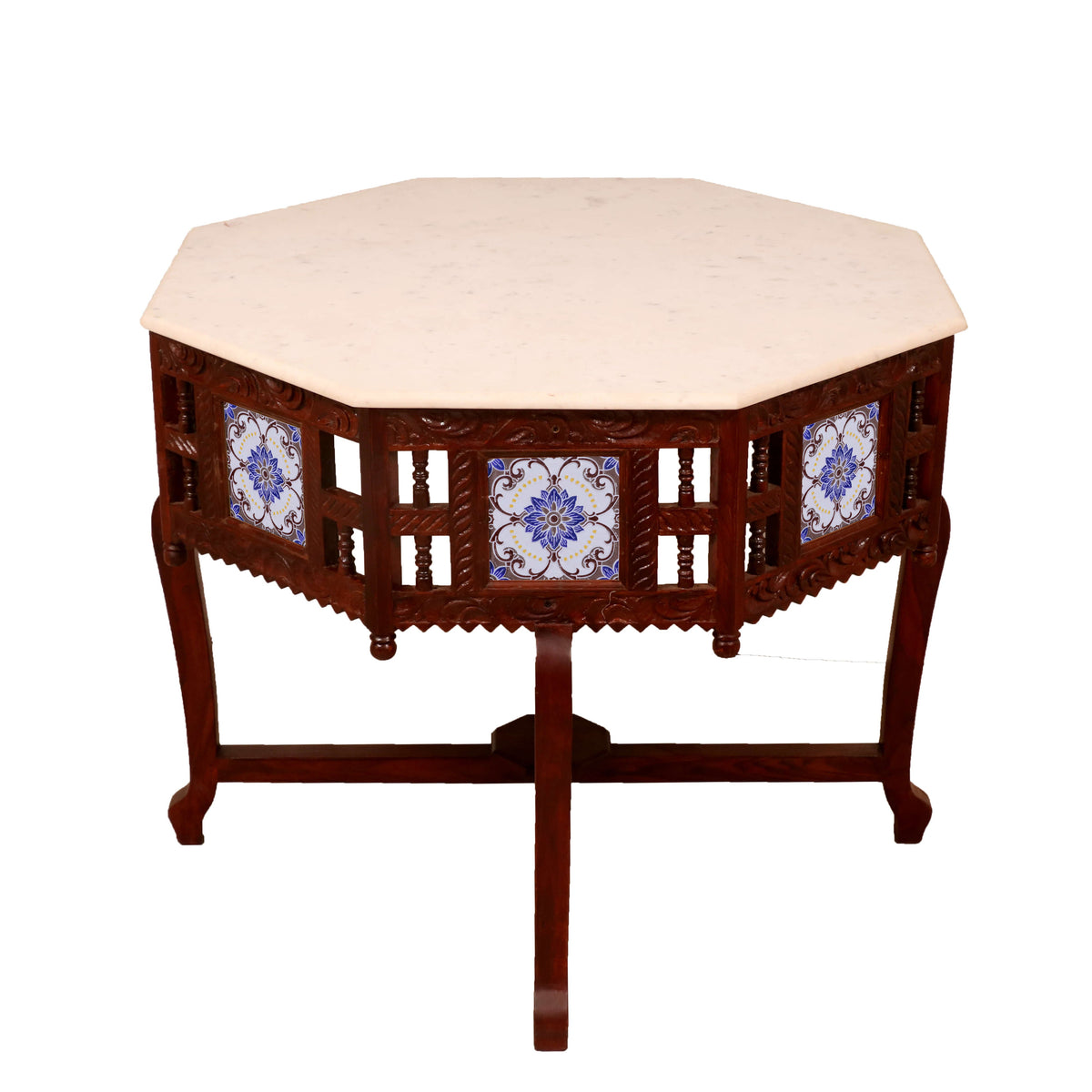 Seren Round White Side Table — view 4