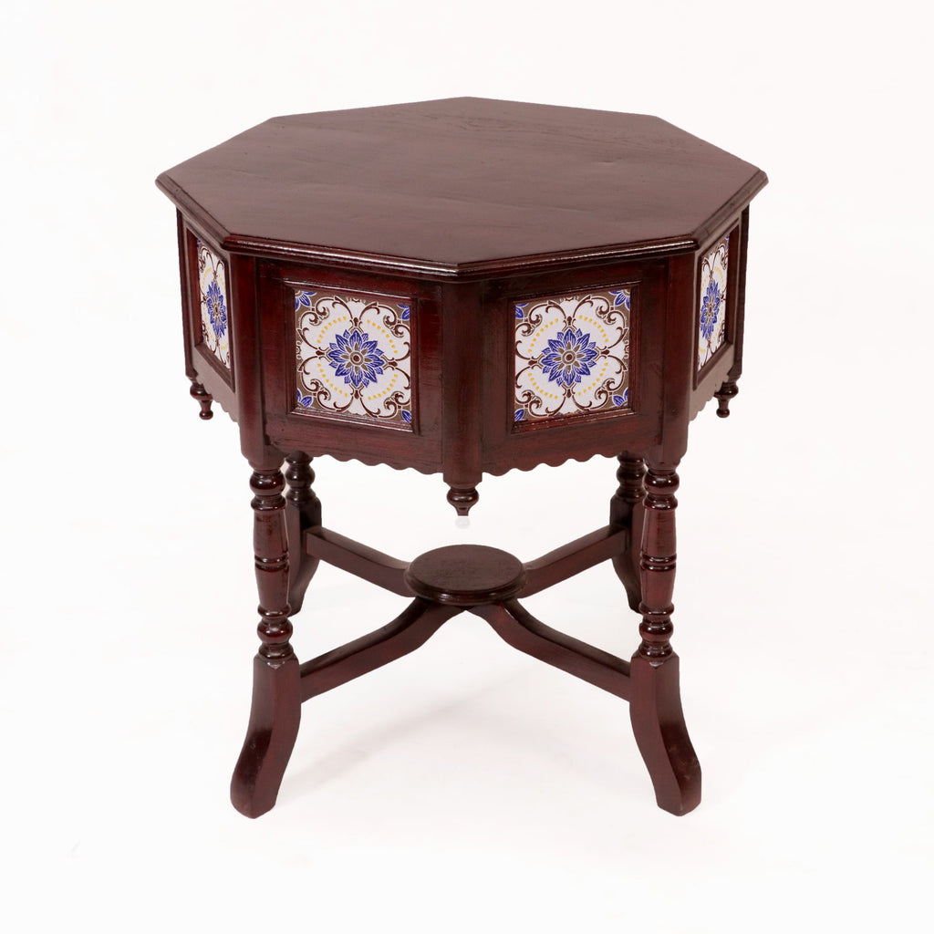 Renata Hexagonal Tiled Side Table — view 2