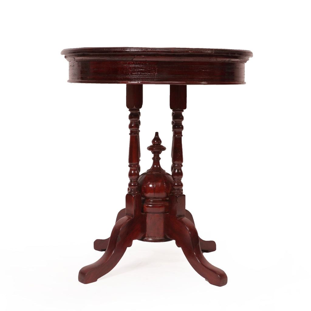 Orla Carved Round Side Table — view 3