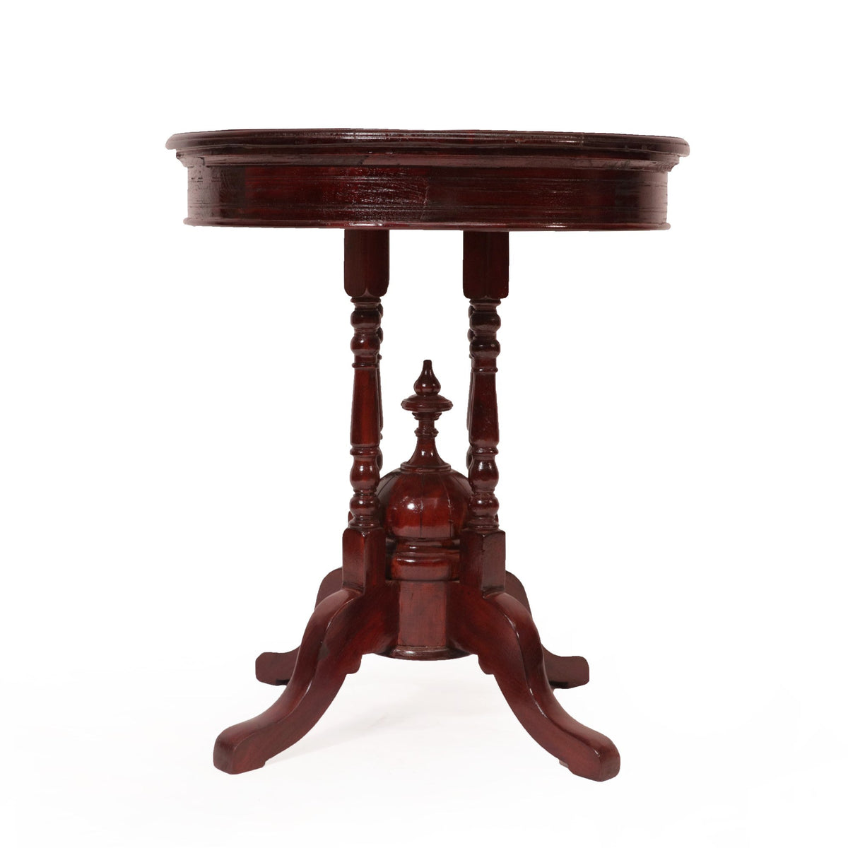 Orla Carved Round Side Table — view 3
