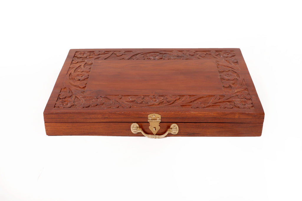 Giselle Floral Carved Storage Box — view 2