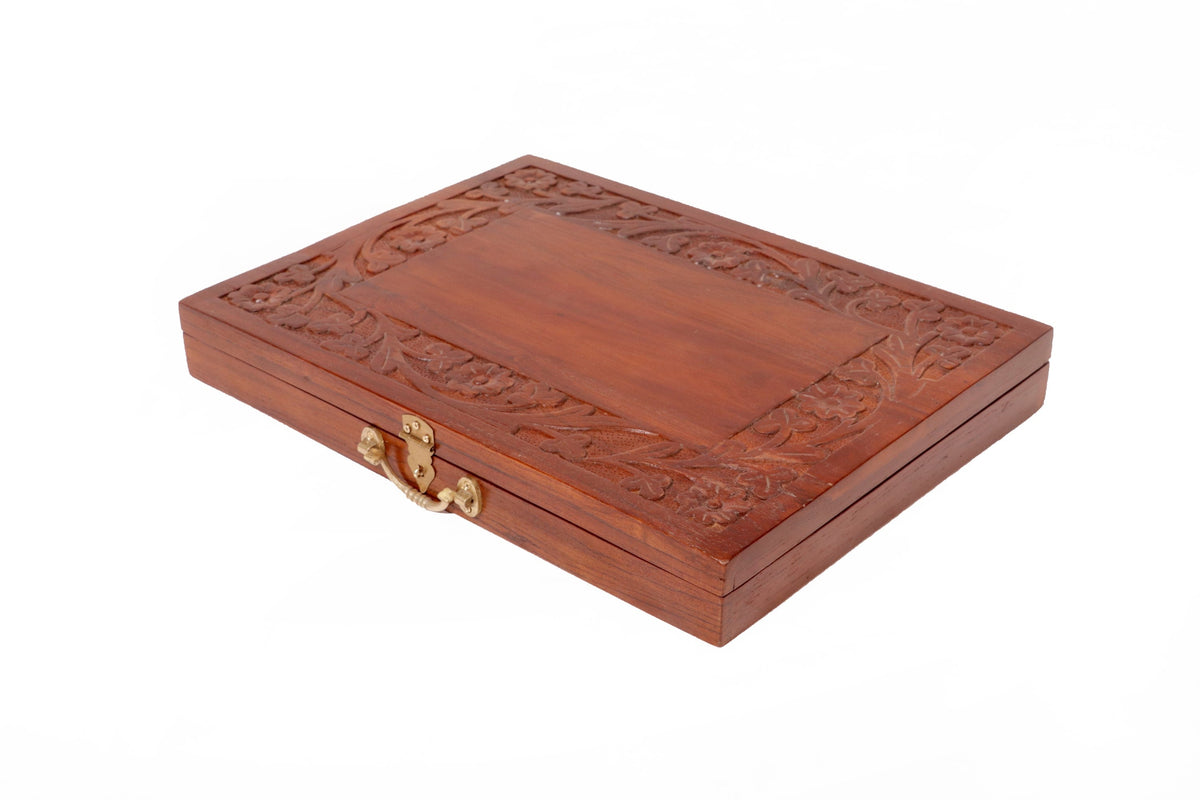 Giselle Floral Carved Storage Box — view 4