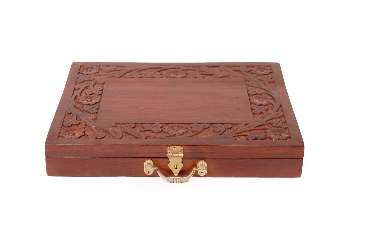 Giselle Floral Carved Storage Box — view 9