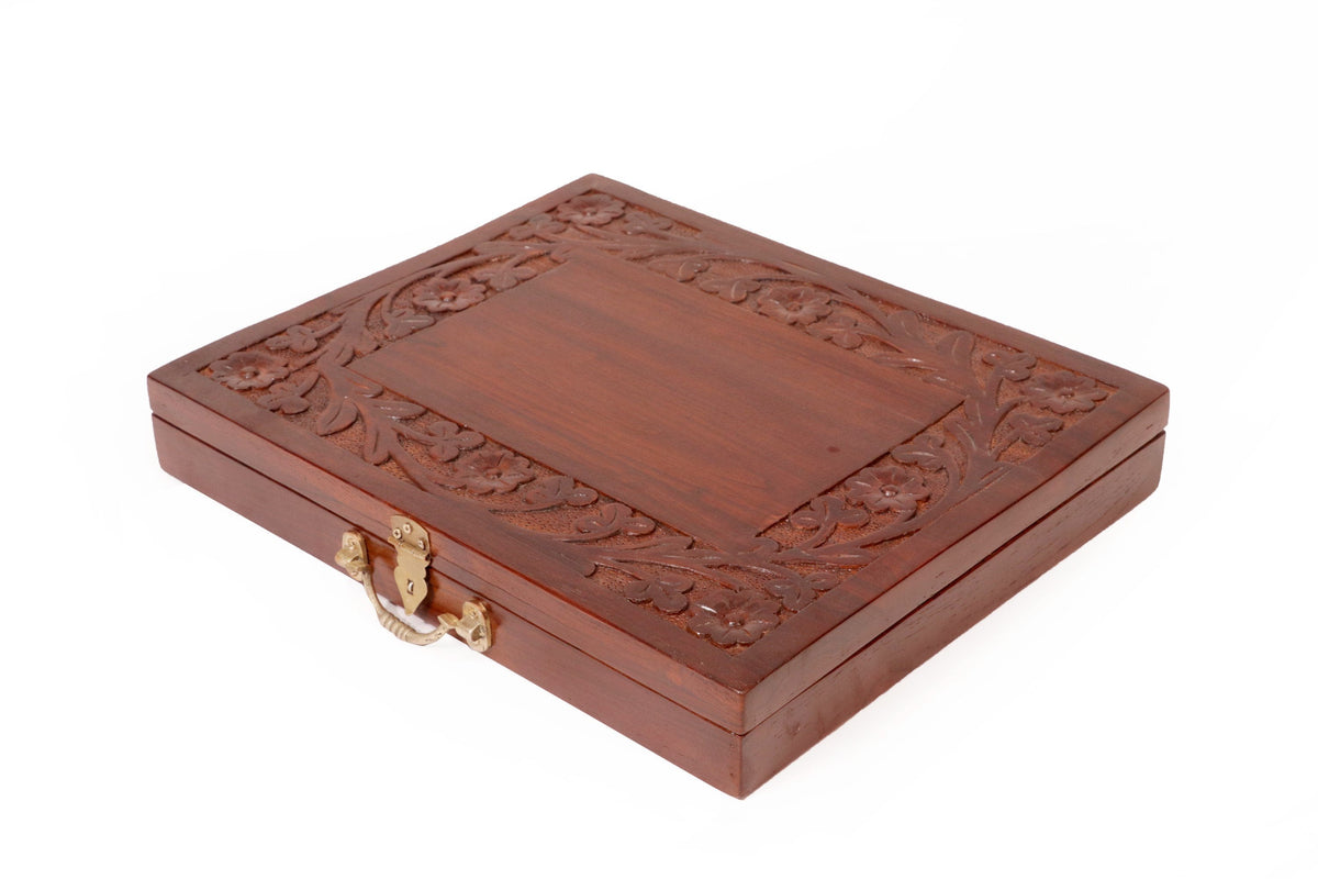 Giselle Floral Carved Storage Box — view 6
