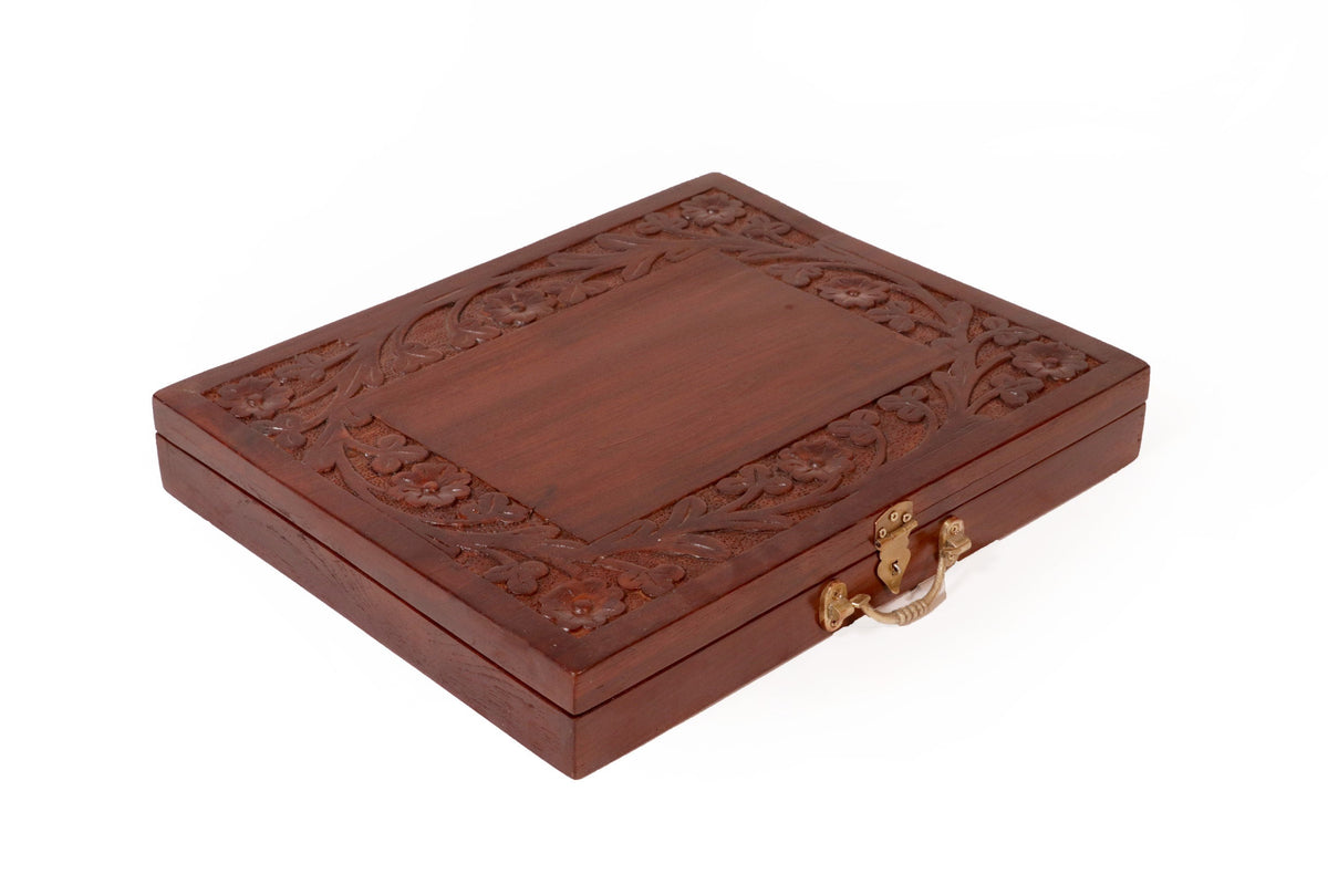 Giselle Floral Carved Storage Box — view 7