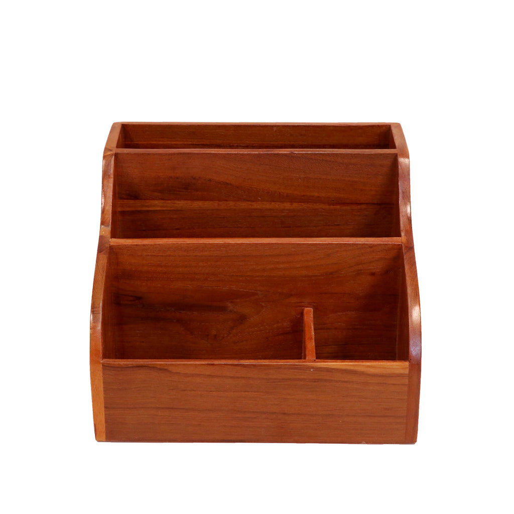 Ellis Solid Wood Desk Organizer - Natural - product image 2