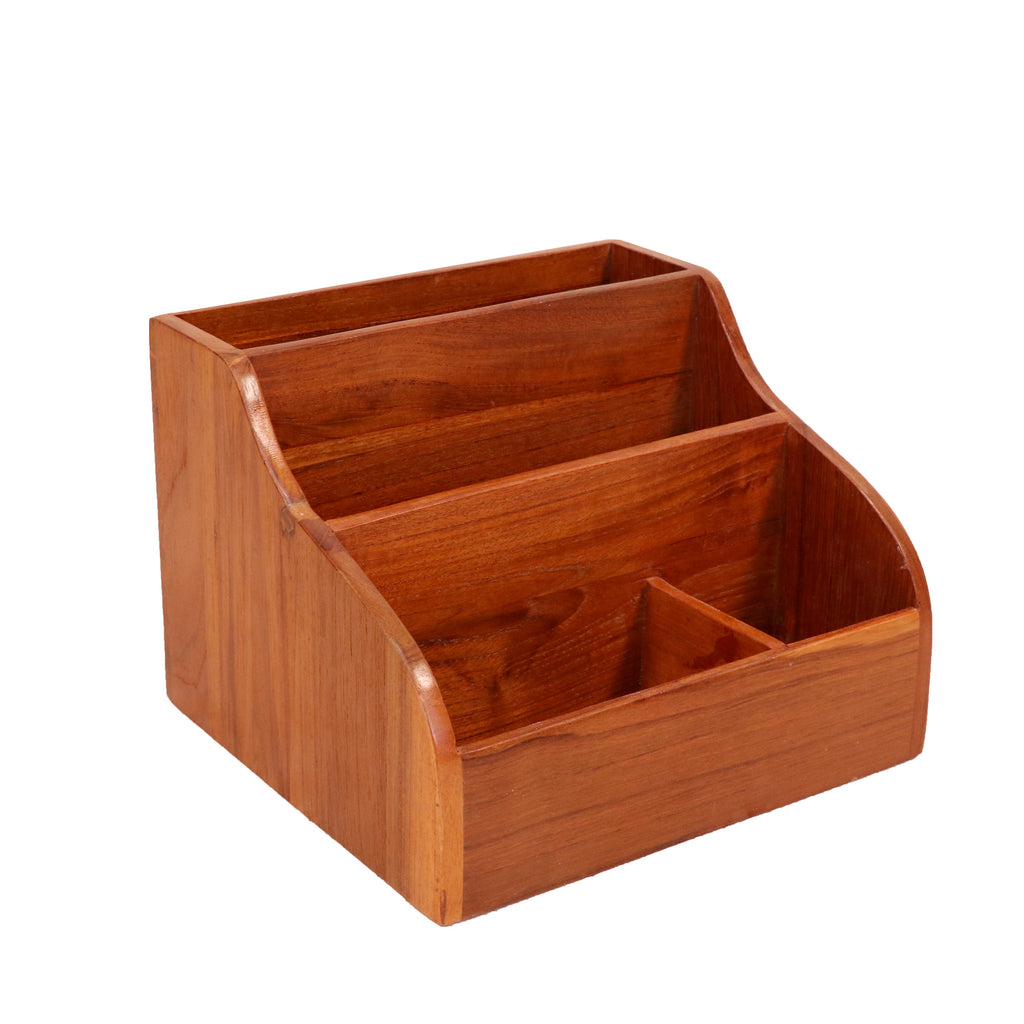 Ellis Solid Wood Desk Organizer - Natural - product image 3