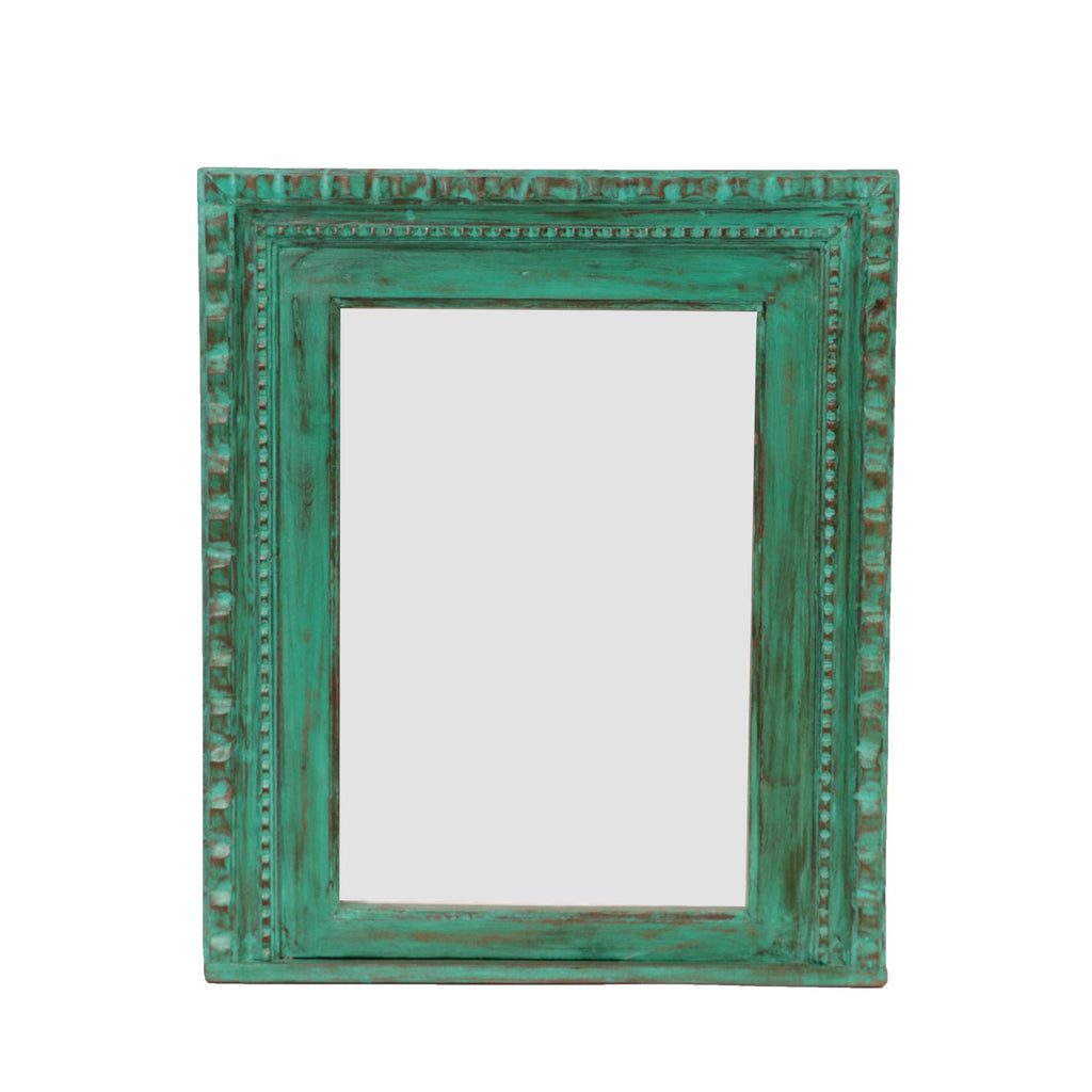 Eden Carved Distressed Wall Mirror — view 2