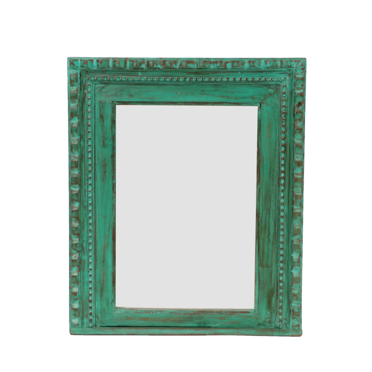 Eden Carved Distressed Wall Mirror — view 2