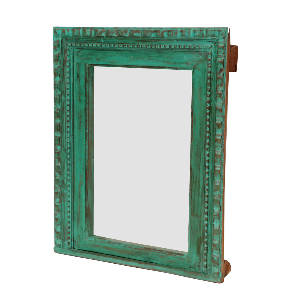 Eden Carved Distressed Wall Mirror — view 1