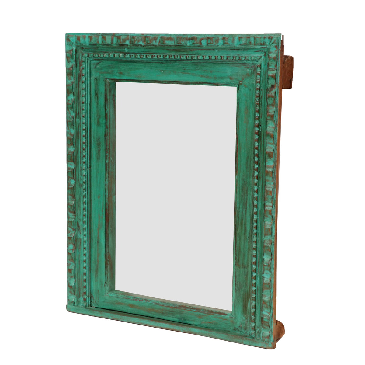 Eden Carved Distressed Wall Mirror — view 1
