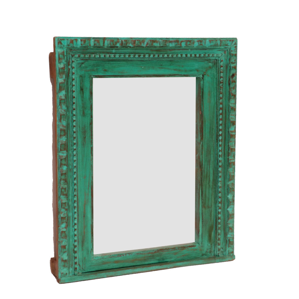 Eden Carved Distressed Wall Mirror — view 4