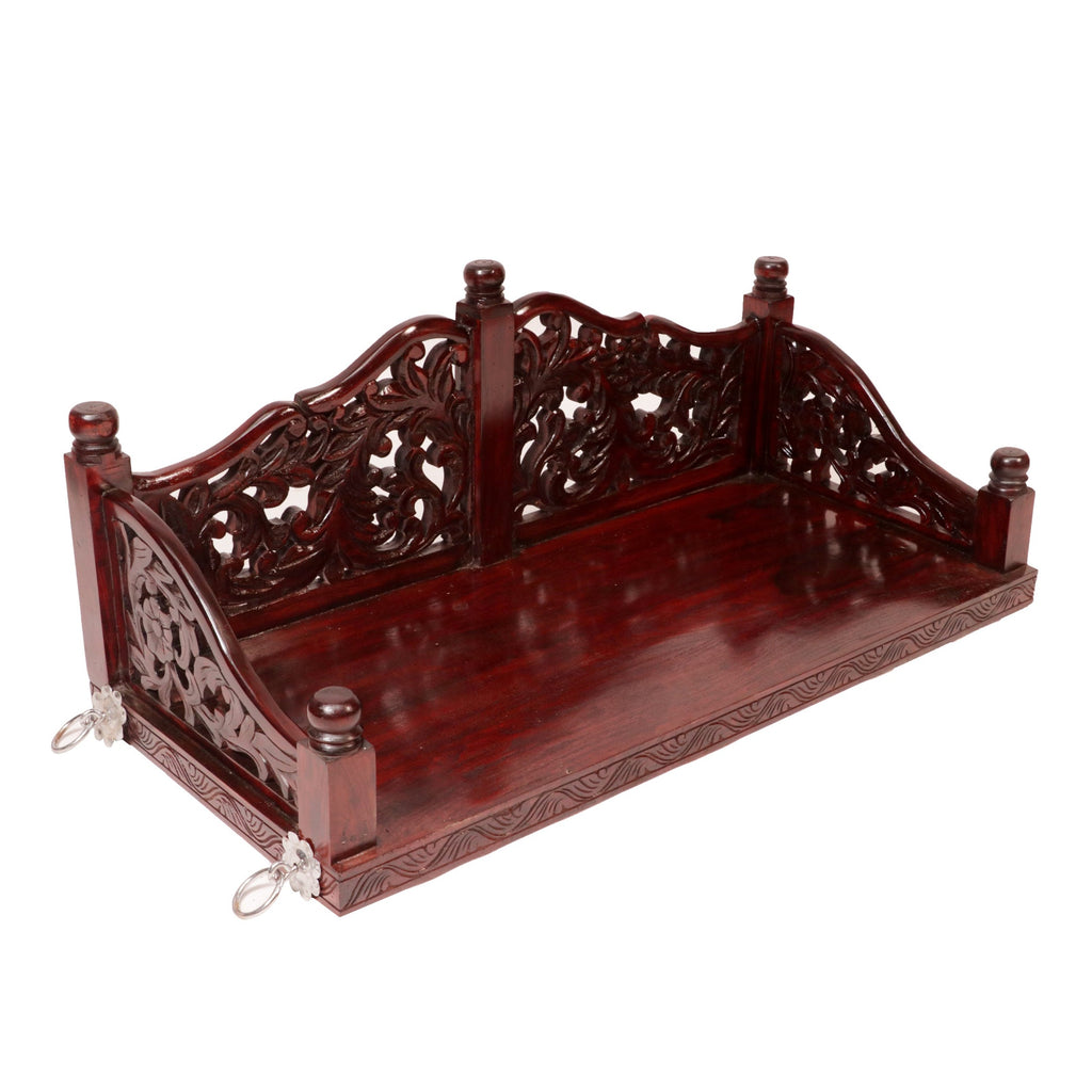 Alba Carved Hanging Swing — view 3